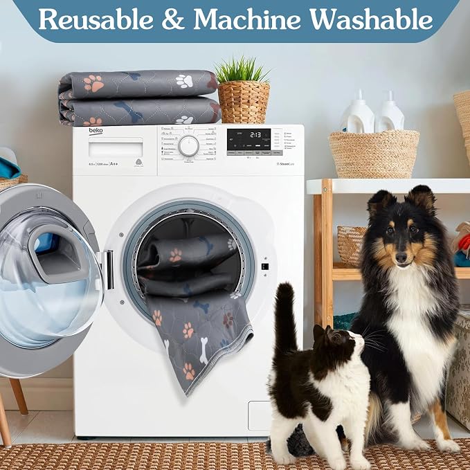 Washable Dog Pee Pads, 2 Pack 36"x 36" Puppy Pads, Reusable Pet Training Pads - Image 4