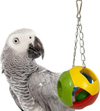 SIMENA Parrot Ball Toy with Bell, Cage Hanging Accessories by SIMENA