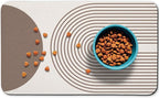 Dog Food Mats for Floors Waterproof, Cat Water Bowl Mats Pet Feeding Absorbent by Zoeeya