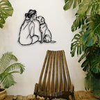 Woman Dog Metal Wall Decor - Image 6