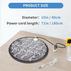 Cat Heating Pad Round with Smart Thermostat Switch and Power Line Protection - Image 4