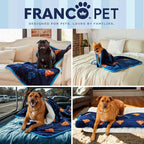Franco Pet Superman DC Comics Super Soft Cozy Waterproof Sherpa-Backed Blanket - Image 7