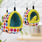 Litewoo Bird Hanging Hammock Winter Warm Parrot Nest House Bed Plush Snuggle - Image 5
