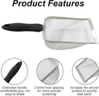 Murtenze Stainless Steel Cat Litter Scoop, Non-Stick Coated Metal Fine Sand - Image 4