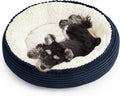 Love's cabin Round Donut Cat and Dog Cushion Bed, 25in Pet Bed by Lovescabin