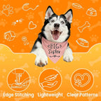 Big Sister Dog Bandanas, Pet Dog Triangle Scarf - Image 2