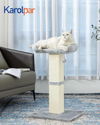 32" Cat Scratching Post for Indoor Cats, Sisal Cat Scratcher - Image 2