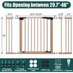 keny 29.7"-46" Baby Gate for Stairs, Auto Close Dog Gates for Doorways - Image 6