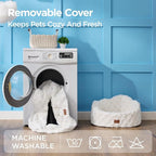 Joydeco Cloud Dog Bed for Small Dogs & Cats, Washable Pet Bed - Image 5