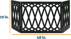 Etna 3-Panel Diamond Design Wood Pet Gate - Image 7