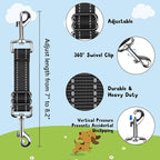 YUEPET Dog Safety Collar Clips 2 Pack Adjustable Prong Backup Clips Reflective - Image 2