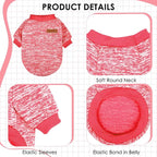 1 Pc Dog Sweaters for Small Dogs Girl Boy Winter Fleece Clothes Warm Soft Dog - Image 4