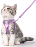 Cat Harness and Leash Set for Walking Escape Proof, Soft Adjustable Kitten by NCMAMA