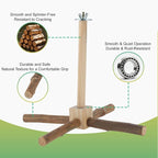 Rotating Bird Perches, Natural Wooden Perch - Image 4