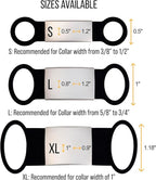 Custom Slide On Pet Tag ID, Fancy Silent Dogs & Cats Personalized No Jingle - Image 4