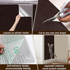 Cat Scratch Mat, 118.5"x15.9" Trimmable Self-Adhesive Cats Scratch Carpet - Image 6