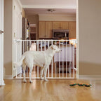 Babelio 31.5-55" No Bottom Bar Baby Gate Extra Wide, 2-in-1 Auto Close Dog Gate - Image 8