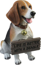 DWK Front Porch Dog Outdoor Welcome Sign Decorative Statue | Cute Dog Welcome - Image 3