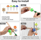 Bird Stand Perch Toy with Rotating Balls, Bird Toys - Image 5