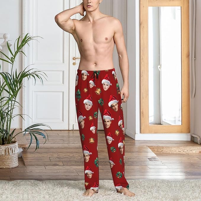 Custom Pajama Pants with Face customized PJ Pants Christmas Valentine gifts - Image 3