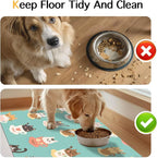 Cat Feedings Mats 20x12 inch Teacup Cat Print Pet Bowl Placemat Non Slip Mat - Image 8