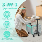 Rolling Pet Carrier with Detachable Wheels - Image 7