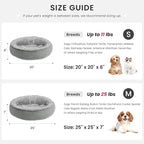 Love's cabin Round Donut Cat and Dog Cushion Bed, 25in Pet Bed - Image 4