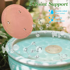 Bird Bath Copper Disk, Sturdy 1mm 99.9% Pure Copper Disk, Triple-Point Support - Image 5