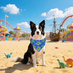 30 Pack Large Dinosaurs Dog Bandanas Stitch Dog Bandana Bulk Reversible Print - Image 7