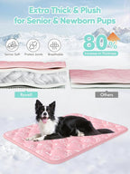 Rywell Dog Cooling Mat 2.0, Soft Blush Pink, Long-Lasting Cool - Image 5