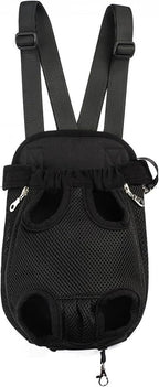 Pet Dog Puppy Cat Carrier Five Holes Backpack Double Shoulder Straps Canvas by MOJUN