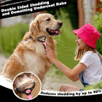 3PCS Self Cleaning Slicker Brush & Pet Grooming Rake & Flea Comb - Image 3