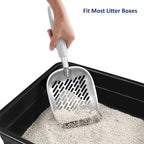 WePet Cat Litter Scoop, Aluminum Alloy Sifter, Kitty Metal Scooper, Deep Shovel - Image 6