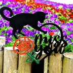 Memorial Grave Markers Metal Pet Memorial Stake Cat Memorial Sign, Miss You - Image 3