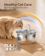 Cat Water Fountain Stainless Steel: Cat Fountain - Image 3