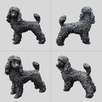Poodle Statue Outdoor Decorations – Outdoor Dog Statue Standing Black Poodle - Image 8
