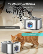 Cat Water Fountain Stainless Steel, 3.2L/108oz Cat Fountain - Image 6
