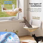 Cat Window Perch Cordless, Foldable & Stable Cat Beds- Breathable Cat Window - Image 3