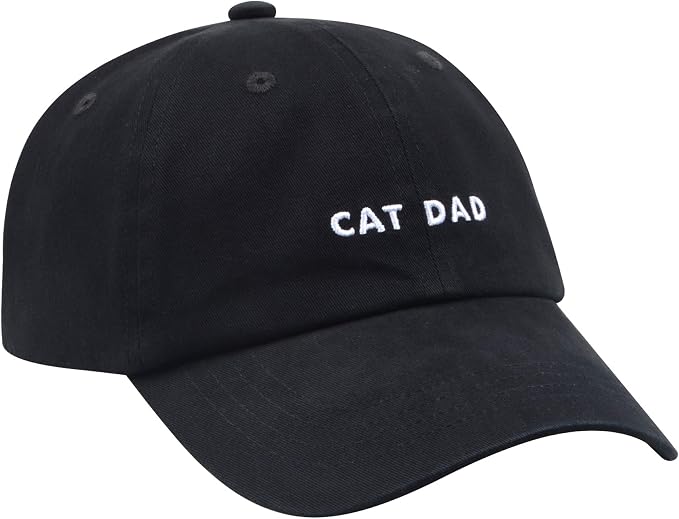 Cat Mom & Dad Hats for Proud Cat Parents | for Men & Women | Embroidered Text - Image 2