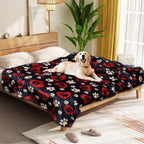 Dog Blankets for Large Dogs, Fuzzy Soft Pet Mat Throw Cover for Kennel Crate Bed by Gowyeg