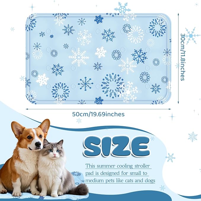 Nuanchu Dog Stroller Cooling Mat Waterproof Outdoor Pet Cooling Mat Washable - Image 2