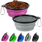 Collapsible Dog Bowl 2 Pack, Dog Water Bowls by HOSCAPE