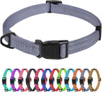 TagME Reflective Nylon Dog Collars, Adjustable Classic Pet Collar by TagME