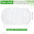Bird Cage Seed Catcher, Mesh Net Cover Guard Soft Airy Cage Net Stretchy Skirt - Image 2