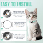 AirTag Cat Collar, Ultra Elastic Cat Tracker Collar, Airtag Holder Compatible - Image 4