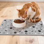 Dog Food Mat for Pet Cat Food Mat, Non-Slip Cat Pet Feeding Mats for Floor - Image 3