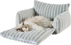 Hollypet Cat Bed Fluffy Plush Mutifuctional Double-Layer Soft Pet Couch - Image 2
