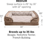 Furhaven Memory Foam Dog Bed for Medium/Small Dogs w/ Removable Bolsters & - Image 2