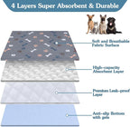 Washable Pee Pads for Dogs, Fast Absorbent Dog Pee Pads for Crate Pet Training - Image 6
