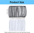 2PCS Bird Cage Seed Catcher, Nylon Adjustable Elastic Bird Cage Net Cover Skirt - Image 2